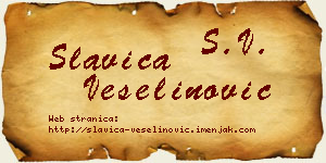 Slavica Veselinović vizit kartica